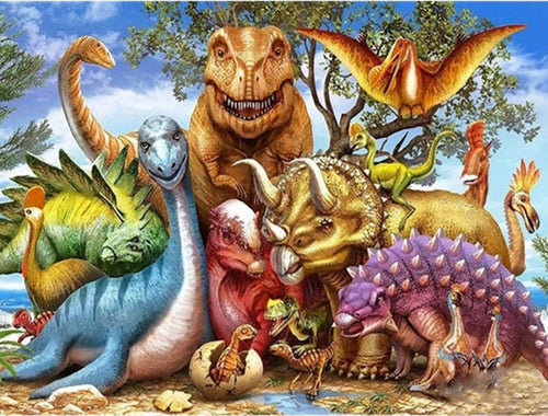 Diamond Painting - Dino's - Diamond Paradijs