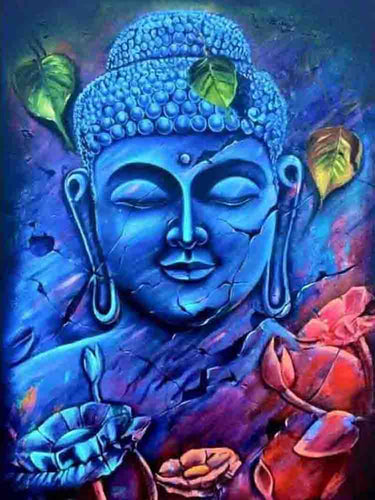 Diamond Painting - Blauwe Boeddha